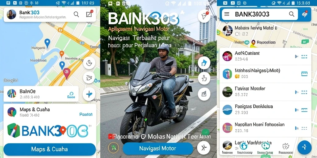 Tampilan antarmuka BANK303 yang ramah pengguna untuk navigasi motor.
