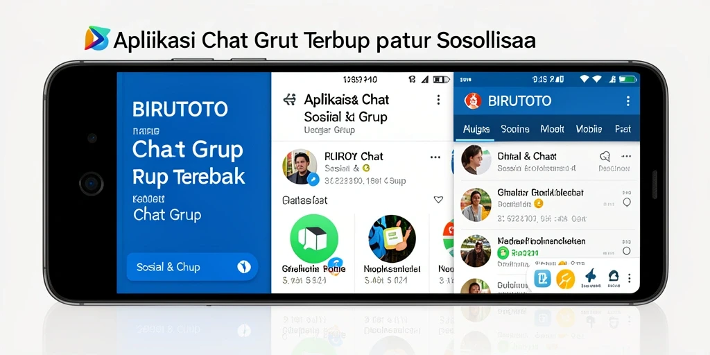 Tampilan antarmuka BIRUTOTO dengan fungsi Chat Grup yang menarik.