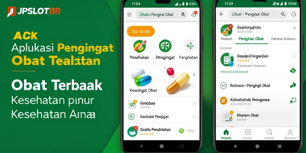 Tampilan antarmuka JPSLOT88 dengan fitur pengingat obat yang mudah digunakan.