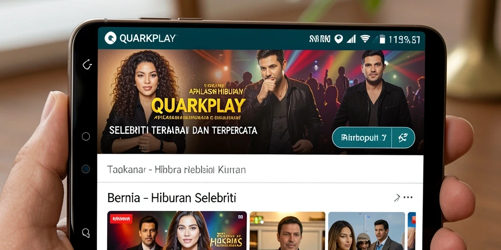 Antarmuka pengguna QUARKPLAY yang modern dan informatif.