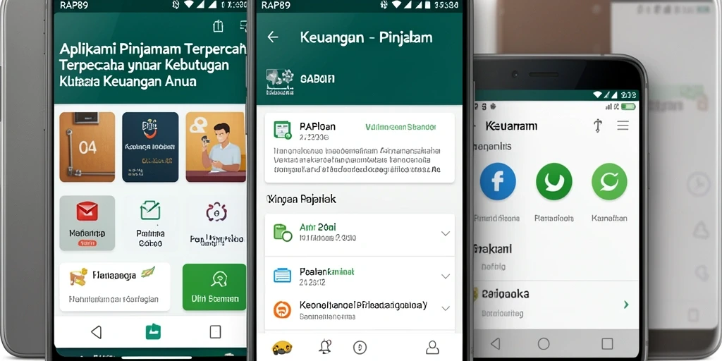 Antarmuka aplikasi RAP89 yang sederhana dan efisien untuk pinjaman.
