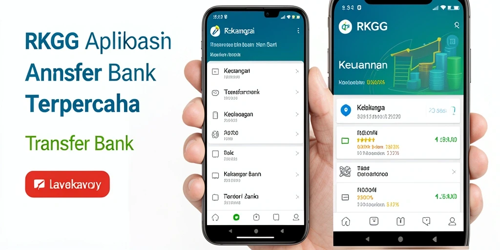 Antarmuka aplikasi RKGG yang modern dan fungsional untuk Transfer Bank.