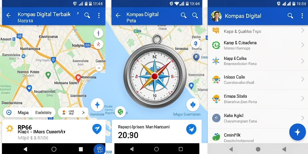 Antarmuka antarmuka RP66 menampilkan informasi kompas digital yang jelas dan akurat.