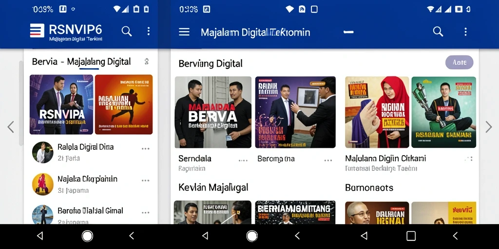 Antarmuka RSNVIP6 yang menarik dan informatif.