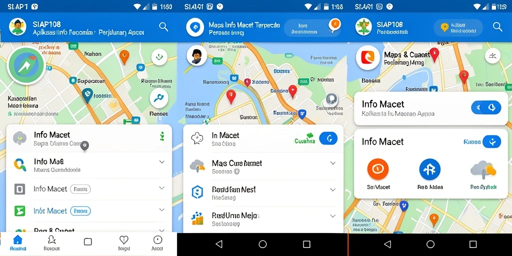 Antarmuka SIAP108 menampilkan informasi kemacetan secara jelas dan intuitif.